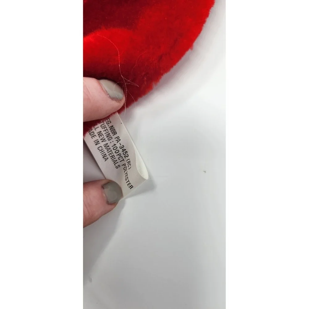 Vtg Cat Stocking Grey Kitty Santa‎ Hat Bib Overalls Velvet Flocked Nose Kitten